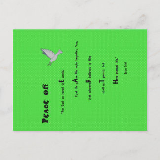 Paz no mundo Cartão de Posto de Natal