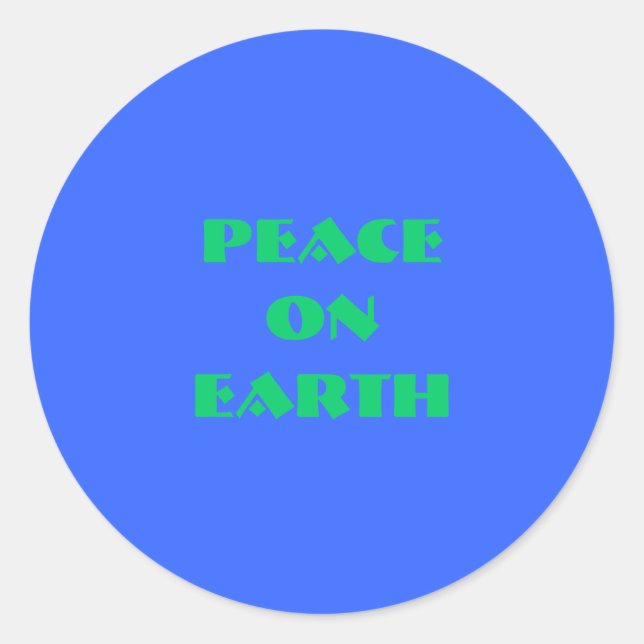 Paz Nos Adesivos Da Terra (Frente)