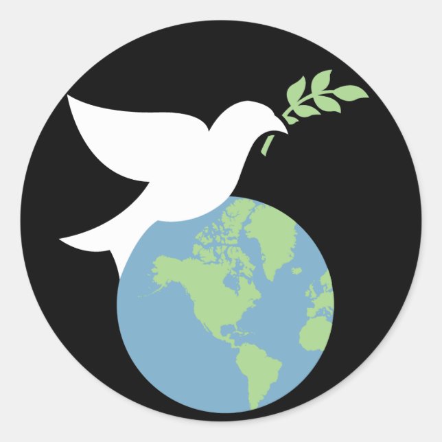 Paz Nos Adesivos Da Terra (Frente)