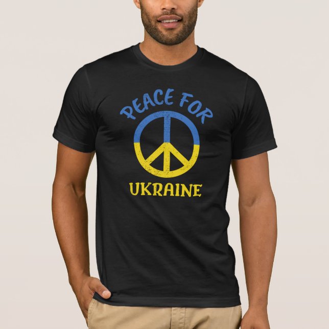 Paz Para A Camiseta Da Ucrânia (Frente)