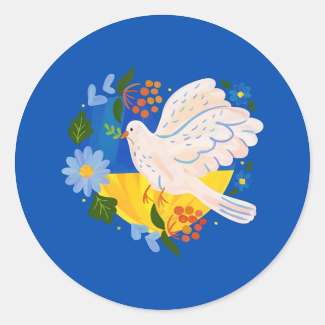 Paz para o adesivo da Ucrânia (Frente)