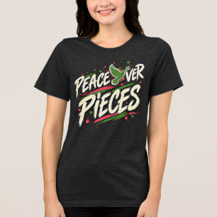 paz sobre peças, apoie o mundo em paz