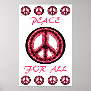 paz vermelha para todo o poster