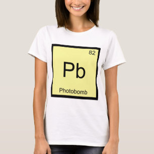 Pb - Camisa do Símbolo do Elemento Químico Photobo