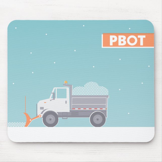 PBOT Snowplow Mouse Pad (Frente)