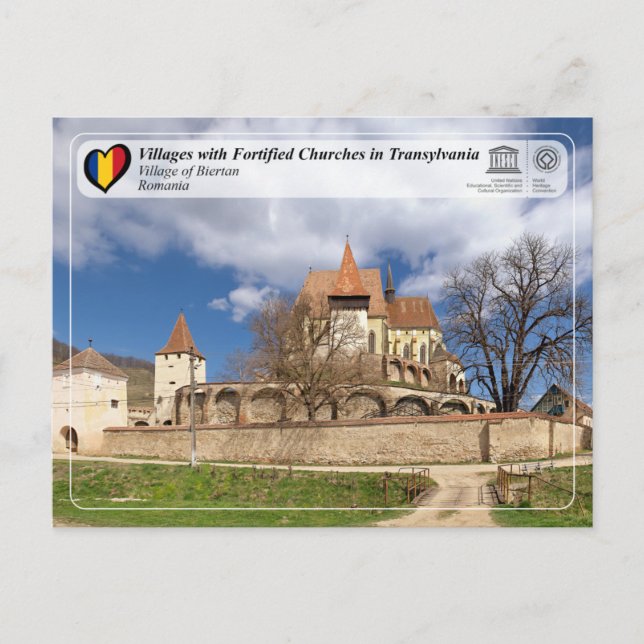 PCH - Aldeia de Biertan Cartão Postal (Frente)