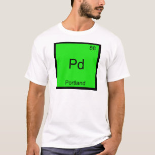 Pd - Camiseta com Símbolo do Elemento Químico de P
