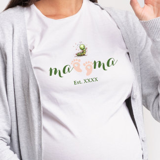 Pé de Bebê de Pele Clara Coração Mamãe Lagarta