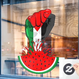 Pé de resistência da Palestina em Watermelon