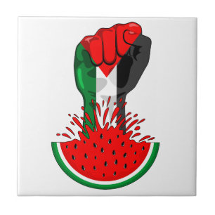 Pé de resistência da Palestina em Watermelon