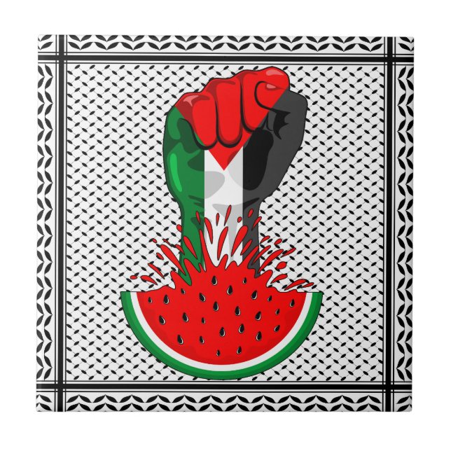 Pé de resistência da Palestina em Watermelon (Frente)