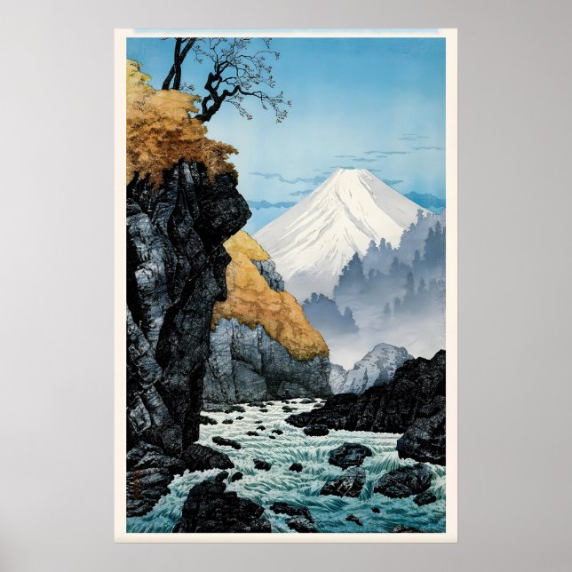 Pé do Monte Ashitaka Impressão de Arte Japonesa (Frente)
