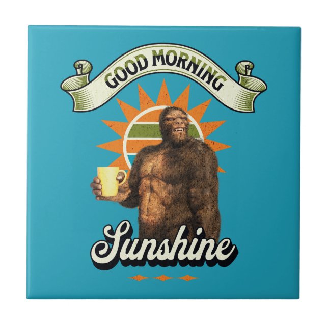 Pé Grande Divertido Café Humor Matinal (Frente)