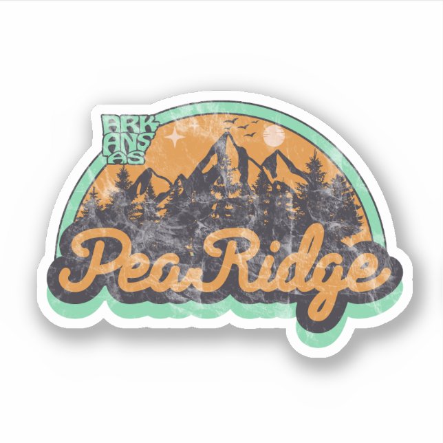Pea Ridge, Arkansas  Adesivo (Frente)