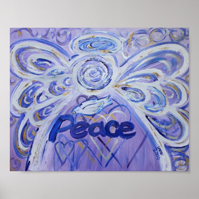 Peace Angel Inspiration Art Poster (Frente)