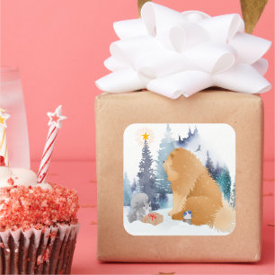 PEACE Chow dog 2 tamanhos adesivos