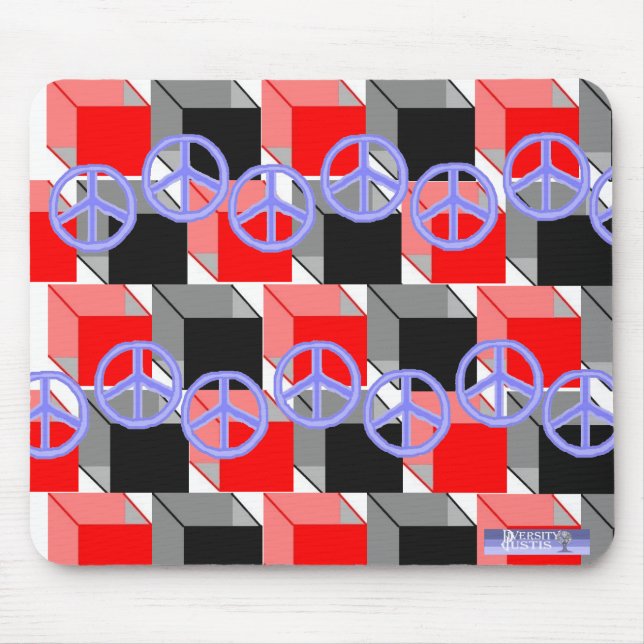 Peace Cubes Mousepad (Frente)
