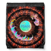 PEACE da mochila de desenho