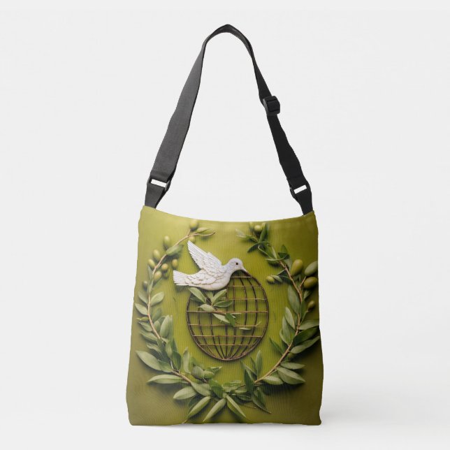 "Peace Dove Earth Tote Bag" Bolsa (Frente)