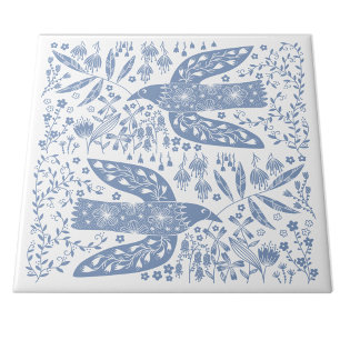 Peace Doves Blue and White