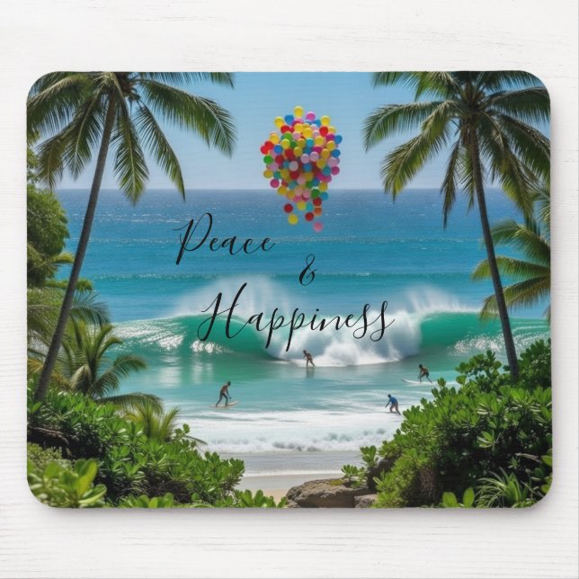 Peace & Happiness Mousepad (Frente)