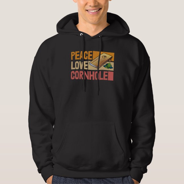 Peace Love Cornhole Corn Star Camisetas (Frente)