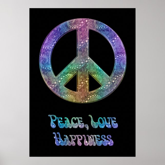 Peace Love Felice Poster (Frente)