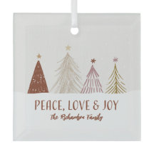 Peace Love & Joy Holidays Christmas Holiday Trees