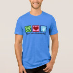 Peace Love Rheumatology<br><div class="desc">Um presente de camiseta reumatologista fofo para um médico que trabalha com doentes com artrite reumatoide e outras doenças reumáticas. Paz Amor Reumatologia.</div>