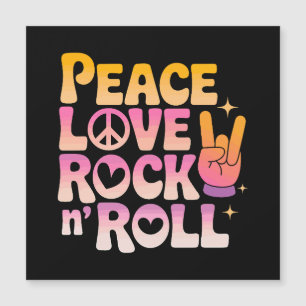 Peace Love Rock n Roll - Tipografia Inspirada na M