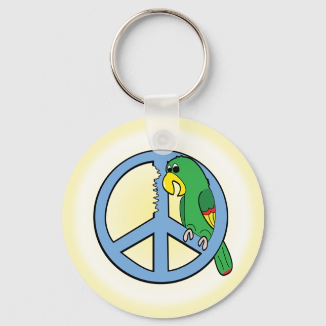 Peace Parrot Chaveiro (Frente)