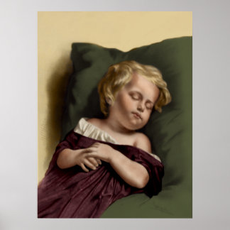 "Peaceful Sleep" Vintage Poster