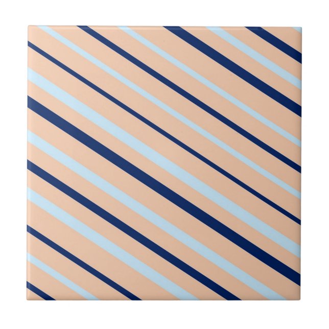 Peach and Blue Diagonal Striped (Frente)