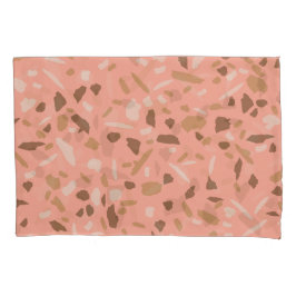 Peach Beige Tan Brown Terrazzo Marble Patterno