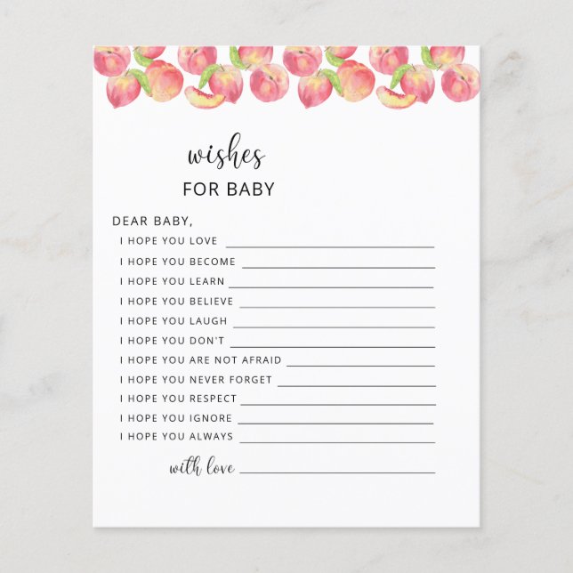 PEACH deseja bebê (Frente)