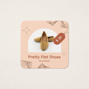 Peach e Brown Minimalist Bonito Flat Calçados Pric