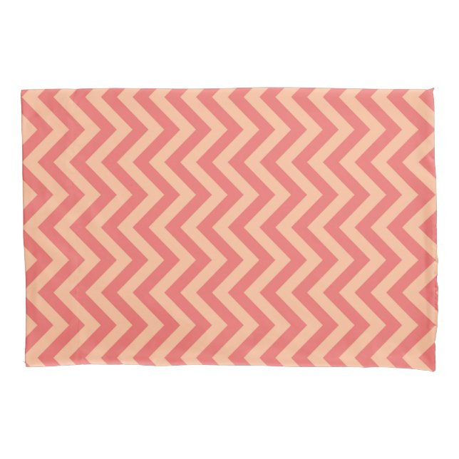 Peach e Cranberry Chevron (Frente)