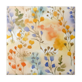 Peach e Periwinkle Floral