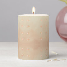 Peach elegant floral butterfly pattern