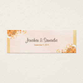 Peach Floral Small Wedding Dourado de Ivory