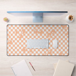 Peach Fuzz Cherry Gingham Patterno
