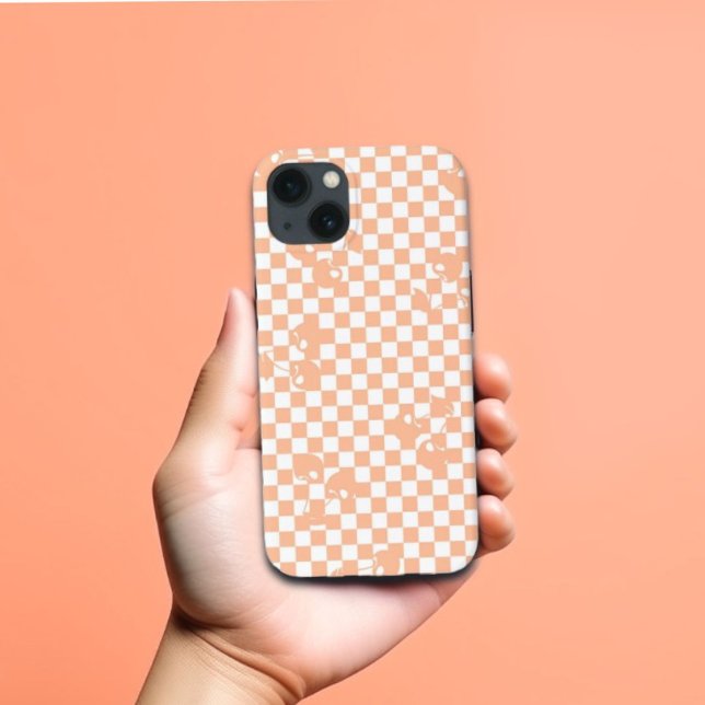 Peach Fuzz Cherry Gingham Patterno (Peach Fuzz Cherry Gingham Pattern Speck iPhone Case)