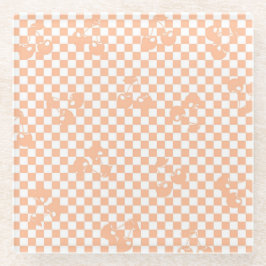 Peach Fuzz Cherry Gingham Patterno
