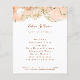 Peach Marbling Design Flyer