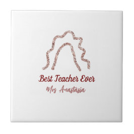 Peach marron glitter rainbow teacher appreciation 