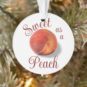 Peach - Ornamento acrílico