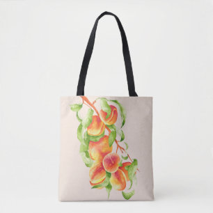 'Peach Paradise' em um Saco de Tote