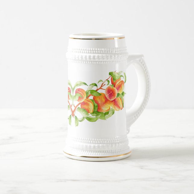 'Peach Paradise' em uma Caneca de cerveja (Frente Esquerda)