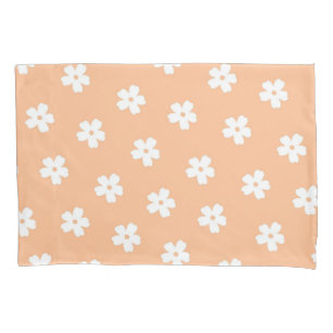 Peach Retro Y2K Playful Pastel Flower Padrão