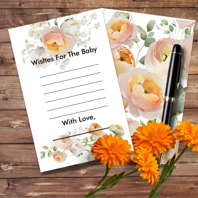 Peach Tulip Blooms Deseja Chá de fraldas (Criador carregado)